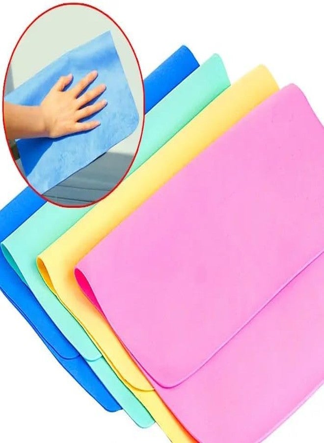 Hocimit Designer Magic Towel Reusable Absorbent Water for Kitchen Cleaning Car Cleaning, Unique Living Magic Towel, Super Absorbent, Chamois Leather Wipes Set of (2, Big Size) - Image 5